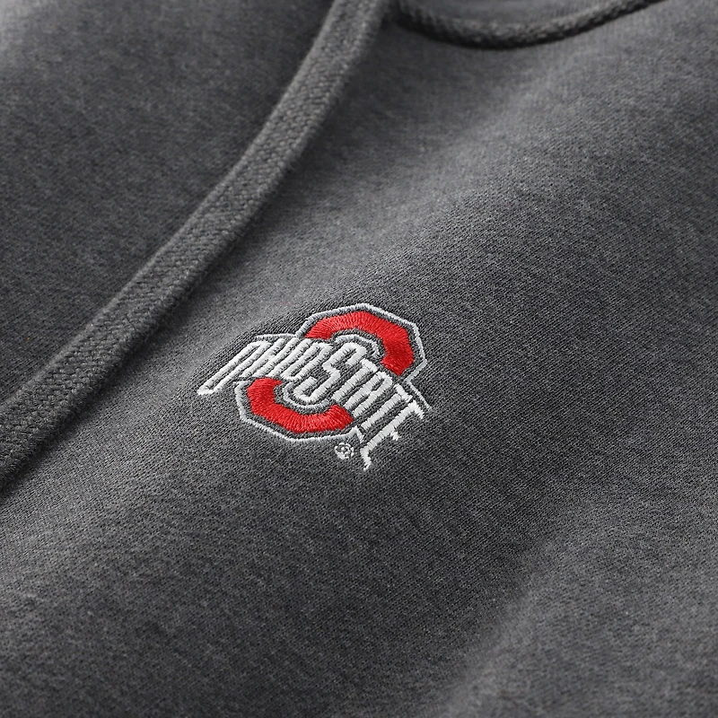 Sweat à capuche Kelli pour femme de la marque johnnie-O, couleur anthracite, Ohio State Buckeyes.