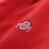 Veste johnnie-O Scarlet Ohio State Buckeyes Tomi à fermeture éclair intégrale en mélange de trois matières pour femmes