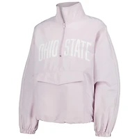 Veste de pluie Tech à quart zip Parker Lusso Lavender Ohio State Buckeyes pour femmes