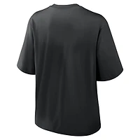 T-shirt Nike noir pour femme, coupe boxy, Legacy Established, Ohio State Buckeyes