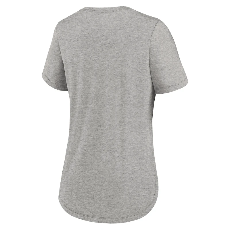 Women's Nike Heather Gray Ohio State Buckeyes Local Campus Location Mantra Tri-Blend T-Shirt