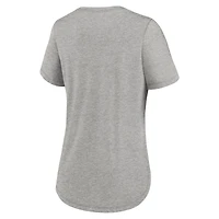 Women's Nike Heather Gray Ohio State Buckeyes Local Campus Location Mantra Tri-Blend T-Shirt