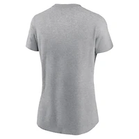 T-shirt Nike Heather Grey Ohio State Buckeyes Offensive Rebound pour femme