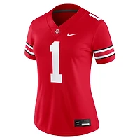 Maillot de match Nike #1 Scarlet Ohio State Buckeyes pour femme