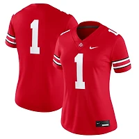 Maillot de match Nike #1 Scarlet Ohio State Buckeyes pour femme