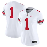 Maillot de match Nike #1 Ohio State Buckeyes blanc pour femme