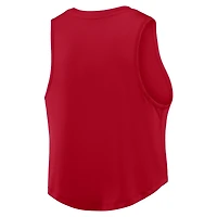 Débardeur court Nike Scarlet Ohio State Buckeyes One Dri-FIT pour femme