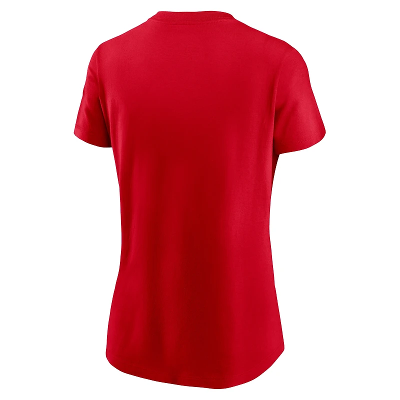 Women's Nike Scarlet Ohio State Buckeyes Primetime Logo T-Shirt