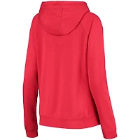 Women's Nike Scarlet Ohio State Buckeyes Varsity Fleece Tri-Blend Raglan Pullover Hoodie