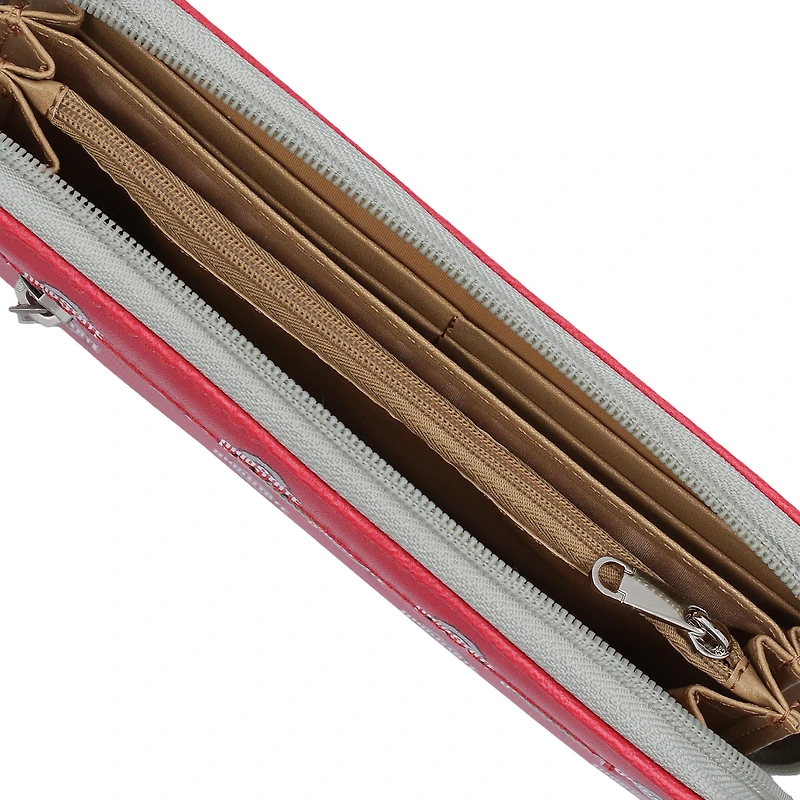Portefeuille zippé Ohio State Buckeyes pour femme
