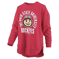 Women's Pressbox  Scarlet Ohio State Buckeyes Blitz Long Sleeve T-Shirt
