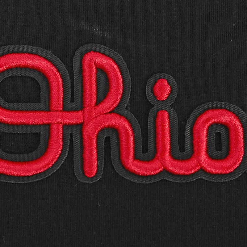 Women's Pro Standard Ohio State Buckeyes Classic Single Jersey Cropped Boxy T-Shirt