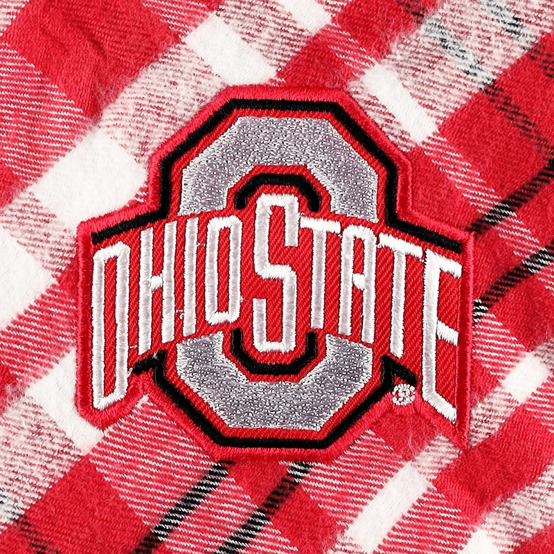 Chemise boutonnée à manches longues Mainstay Scarlet Ohio State Buckeyes pour femme