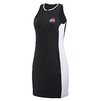Women's WEAR by Erin Andrews Black Ohio State Buckeyes Bodyframing Tank Dress
