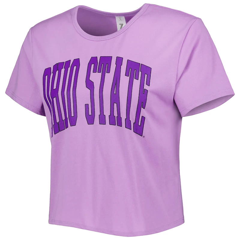 T-shirt court ZooZatz Ohio State Buckeyes Core Fashion violet pour femme