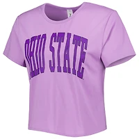 T-shirt court ZooZatz Ohio State Buckeyes Core Fashion violet pour femme