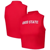 Débardeur court ZooZatz Scarlet Ohio State Buckeyes pour femme