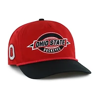 Youth '47  Scarlet Ohio State Buckeyes Frame Out Hitch Rope Adjustable Hat