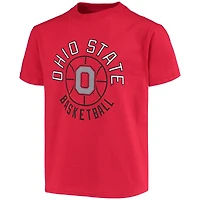 T-shirt de basketball Scarlet Ohio State Buckeyes pour jeunes