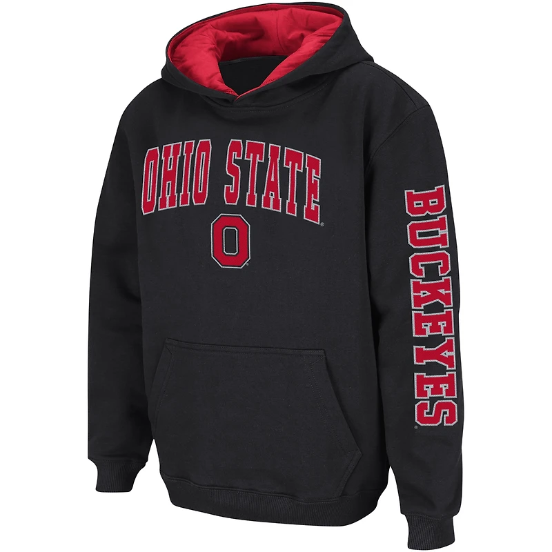 Sweat à capuche noir pour jeunes Colosseum Ohio State Buckeyes 2-Hit