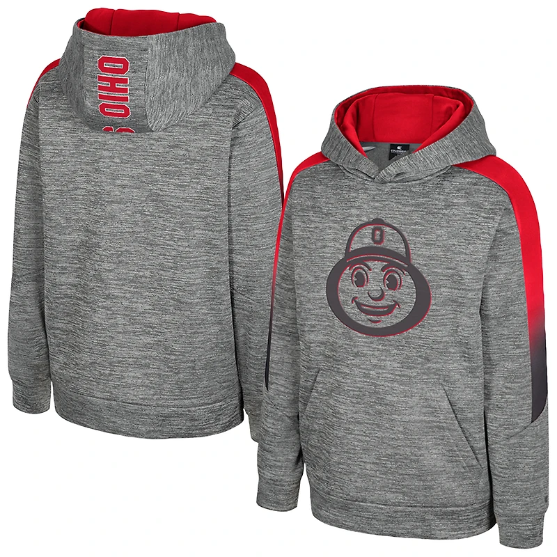 Sweat à capuche gris The Gang des Ohio State Buckeyes pour jeunes Colosseum
