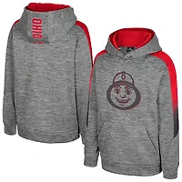 Sweat à capuche gris The Gang des Ohio State Buckeyes pour jeunes Colosseum