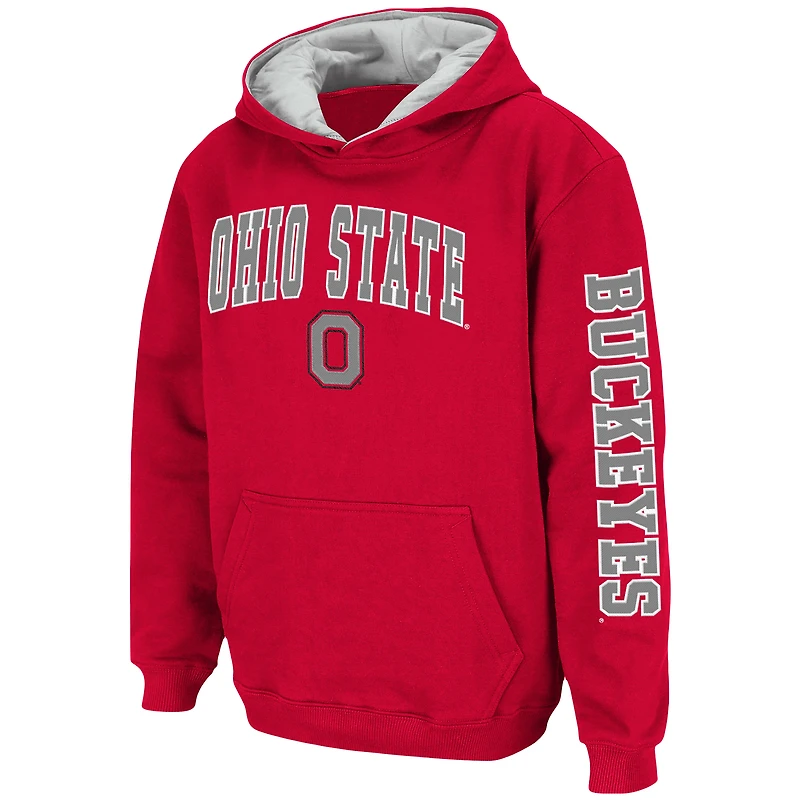 Sweat à capuche Colosseum Scarlet Ohio State Buckeyes 2-Hit pour jeune