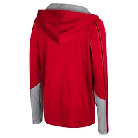 Sweat à capuche zippé Hansel Youth Colosseum Scarlet Ohio State Buckeyes
