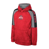Sweat à capuche pour jeunes Colosseum Scarlet Ohio State Buckeyes