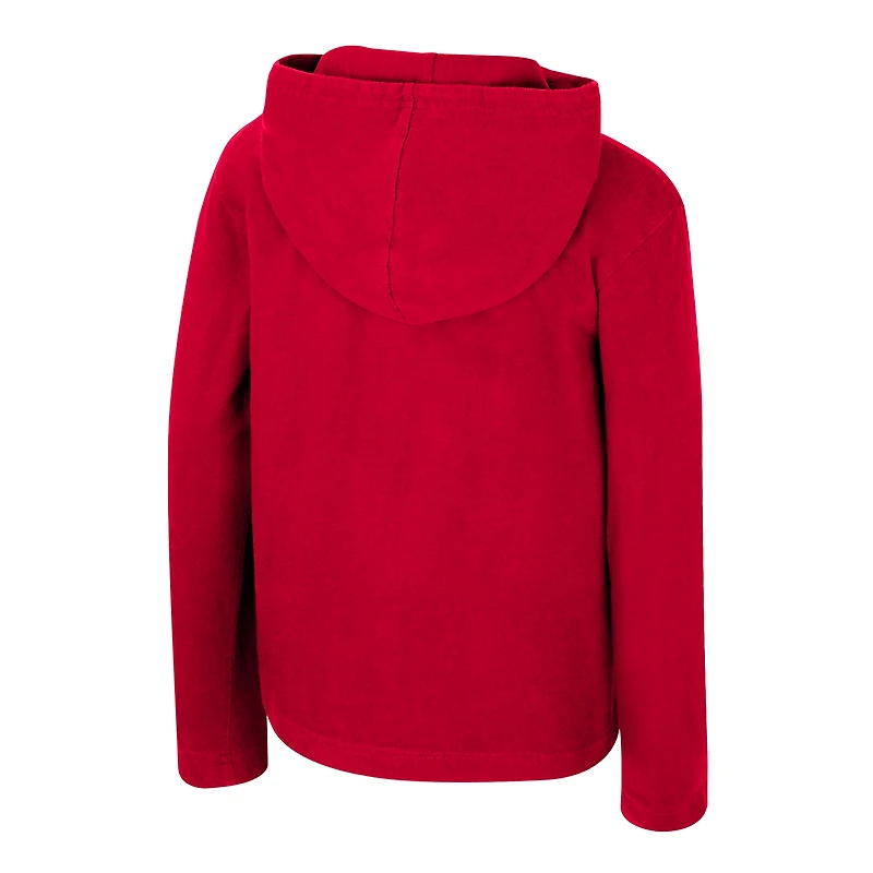 Sweat à capuche délavé Youth Colosseum Scarlet Ohio State Buckeyes Simoleans