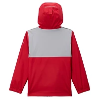 Veste à capuche entièrement zippée Omni-Tech doublée Rainy Fields Columbia Scarlet Ohio State Buckeyes pour jeunes