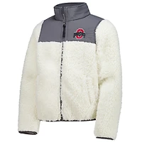 Vêtements pour jeunes, veste en sherpa anthracite Ohio State Buckeyes