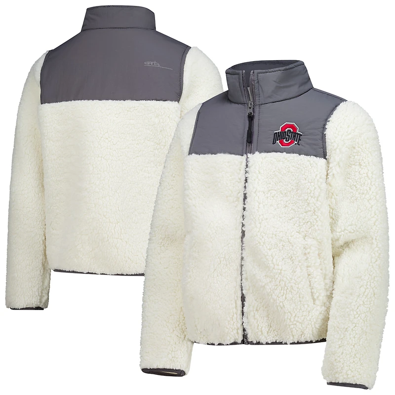 Youth Garb Charcoal Ohio State Buckeyes Teddy Sherpa Jacket
