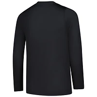 T-shirt à manches longues Nike Dri-FIT noir pour jeune, avec logo légendaire des Buckeyes de l'Ohio State