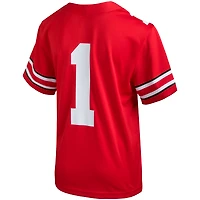 Nike #1 Scarlet Ohio State Buckeyes Team Replica Maillot de football pour enfant