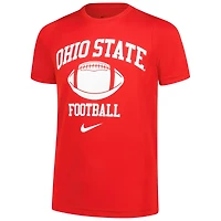 Youth Nike Scarlet Ohio State Buckeyes Logo Legend Dri-FIT T-Shirt