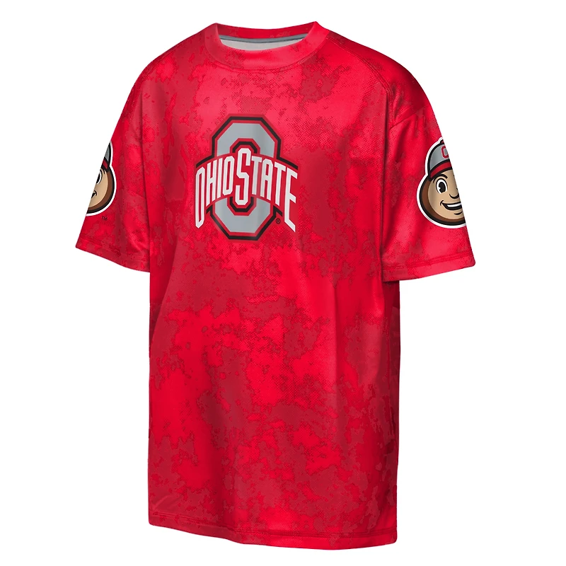 T-shirt sublimé Outerstuff Scarlet Ohio State Buckeyes pour jeunes