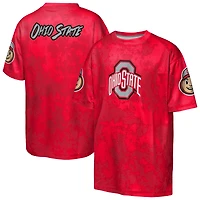 Youth Outerstuff  Scarlet Ohio State Buckeyes Off-Side Sublimated T-Shirt