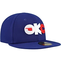 Casquette ajustée 59FIFTY Royal Oklahoma City 89ers Authentic Collection pour hommes