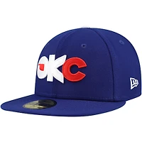 Casquette ajustée 59FIFTY Royal Oklahoma City 89ers Authentic Collection pour hommes