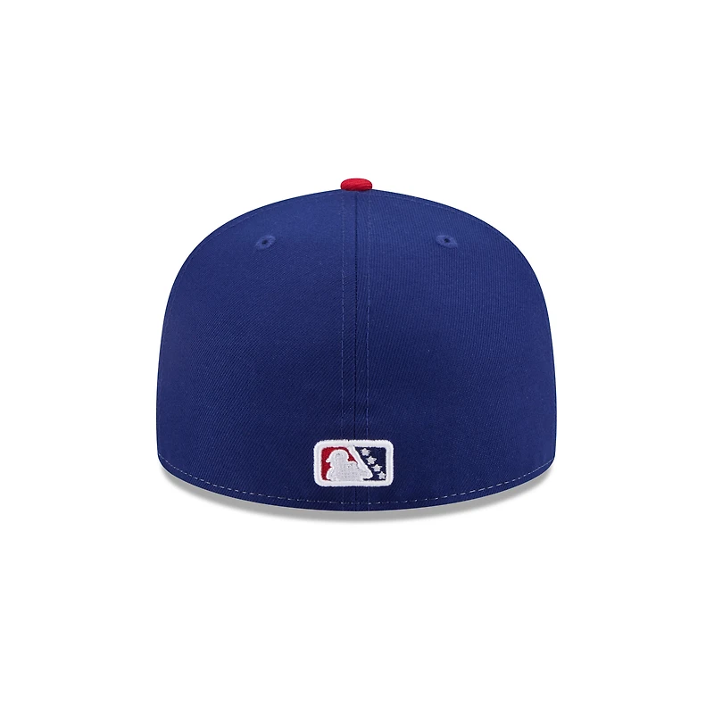 Casquette ajustée 59FIFTY bleue New Era pour homme, thème Oklahoma City Baseball Club, soirées