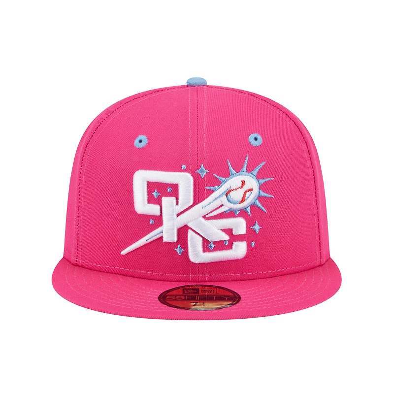 Men's New Era  Pink Oklahoma City Baseball Club Theme Nights 59FIFTY Fitted Hat