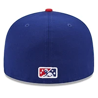 Men's New Era Blue Oklahoma City Dodgers Authentic Collection Alternate Logo 59FIFTY Fitted Hat