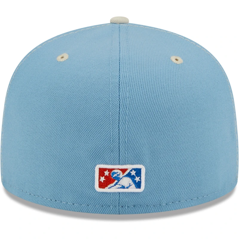 Men's New Era Orange/Light Blue Cielo Azul De Oklahoma City Copa La Diversion 59FIFTY Fitted Hat