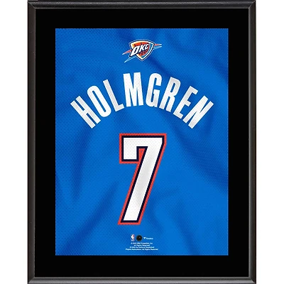 Chet Holmgren Oklahoma City Thunder 10.5" x 13" #7 Blue Jersey Sublimated Plaque