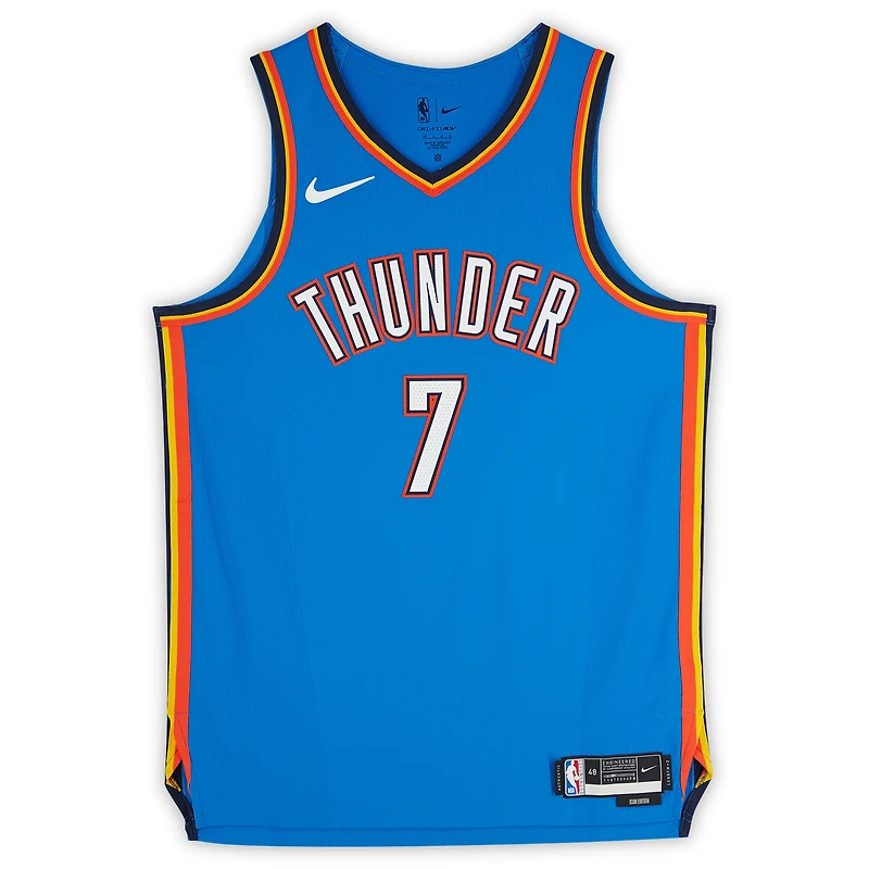 Chet Holmgren Oklahoma City Thunder Autographed Nike Blue Icon Edition Authentic Jersey