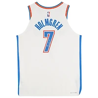 Chet Holmgren Oklahoma City Thunder Autographed Nike White Association Edition Authentic Jersey
