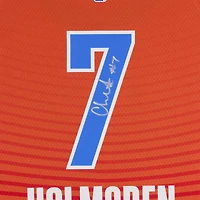 Maillot Nike Swingman orange autographié par Chet Holmgren du Thunder d'Oklahoma City