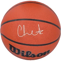 Ballon de basket-ball intérieur/extérieur Wilson Authentic Series autographié par Chet Holmgren, Oklahoma City Thunder