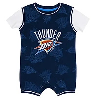 Infant Outerstuff Navy Oklahoma City Thunder Logo Mania Romper